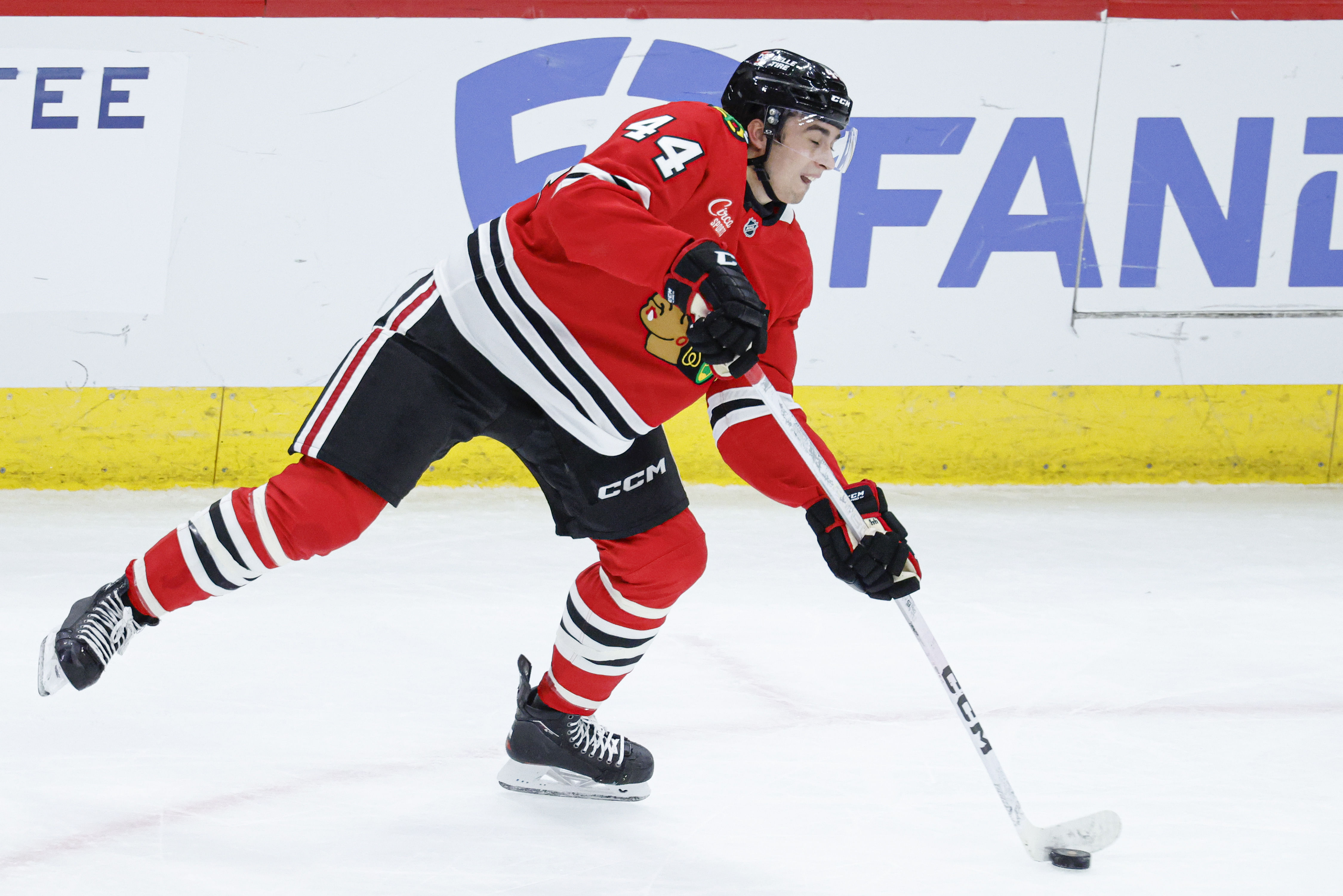 The Blackhawks are underdogs once again tonight (Imagn)